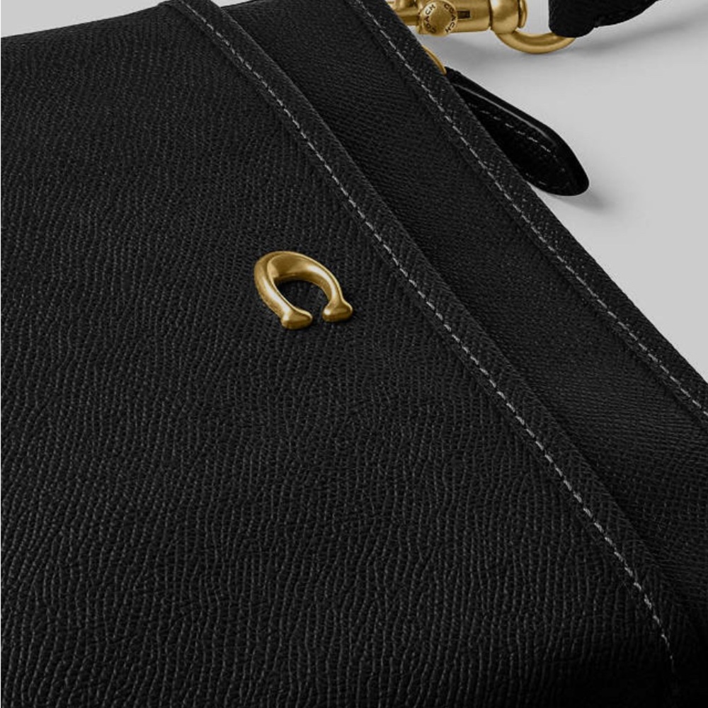 COACH Kitt Messenger Crossbody Bag in Black - Picture 7 of 10